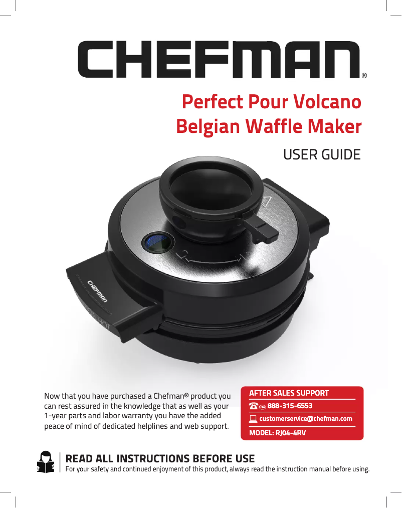 Página nº 1 - Manual de usuario Chefman Perfect Pour Volcano