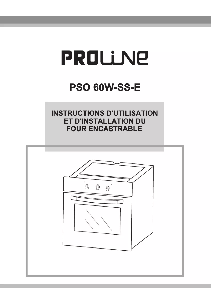 Página 1 del manual Manual de usuario Proline PSO 60W-SS-E