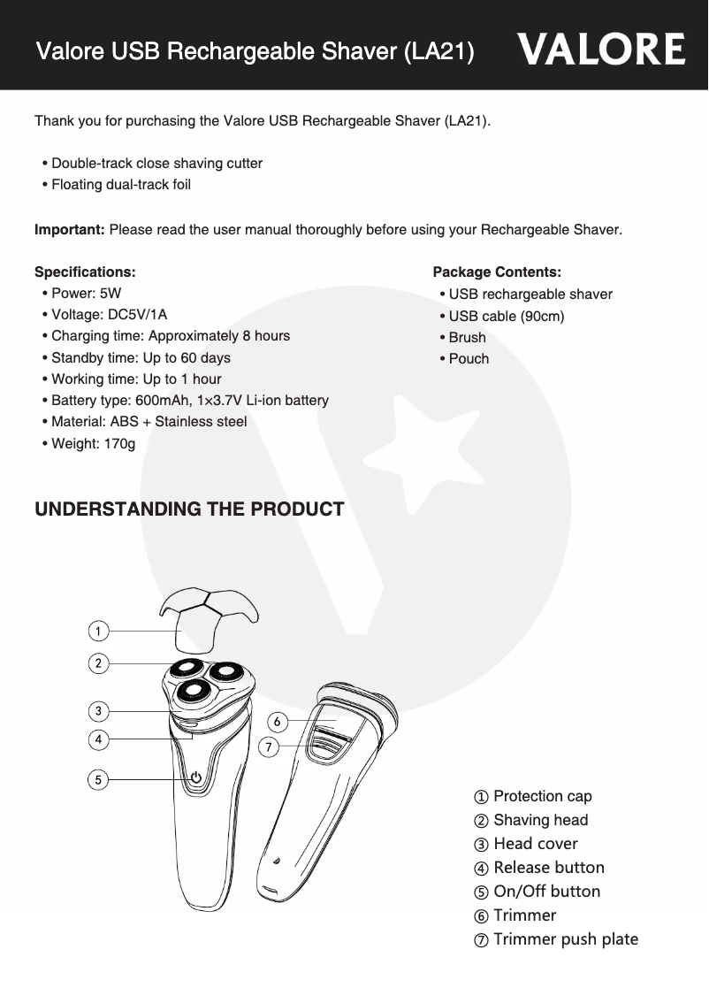 Página 1 del manual Manual de usuario Valore LA21