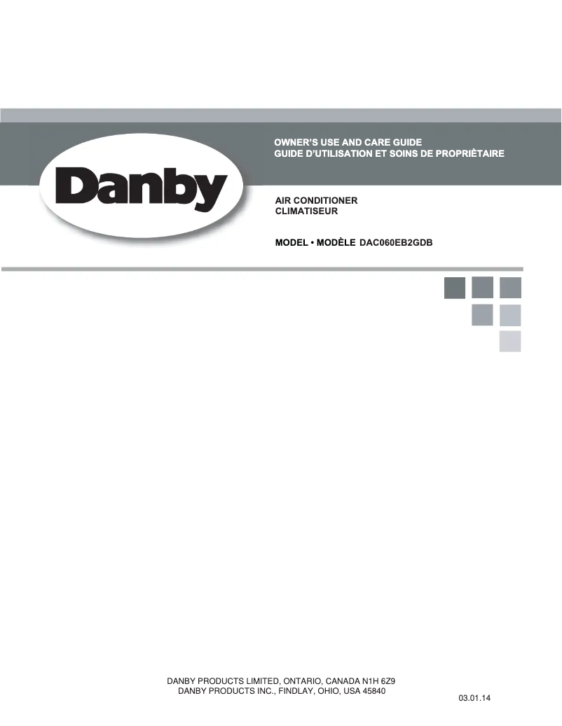 Imagen de la primera página del manual del dispositivo DAC060EB2GDB