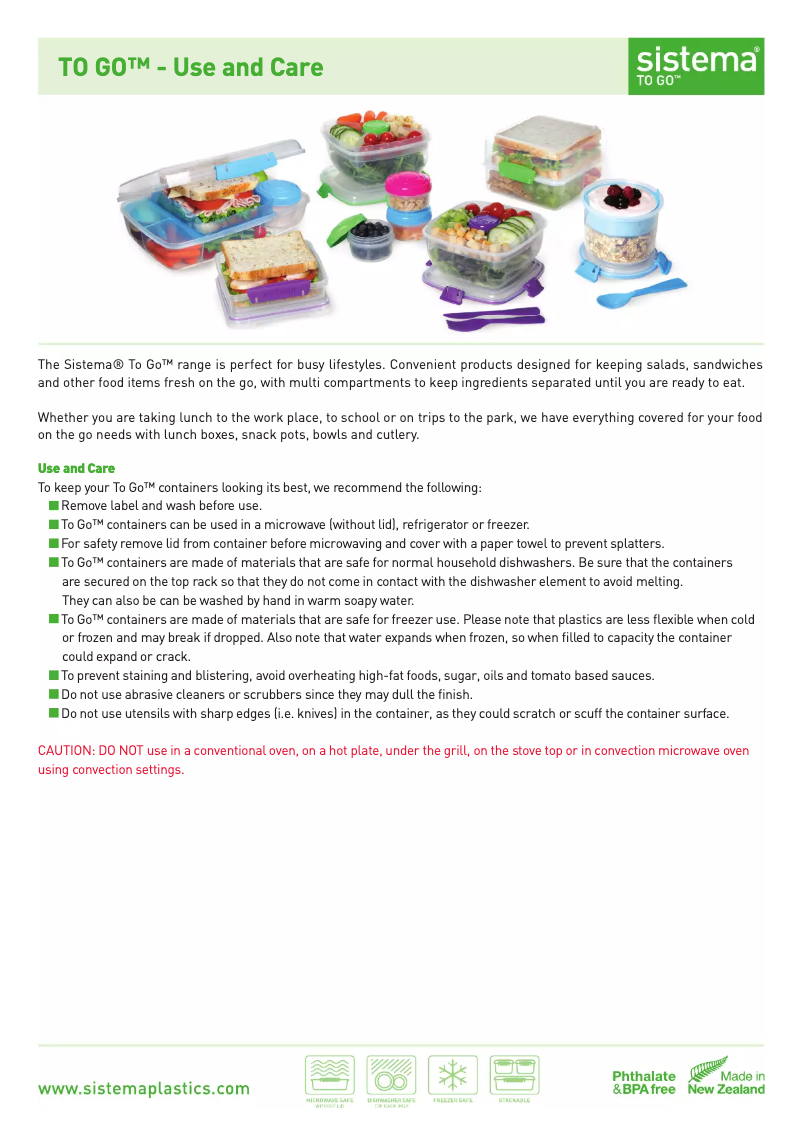 Página 1 del manual Manual de usuario Sistema To Go