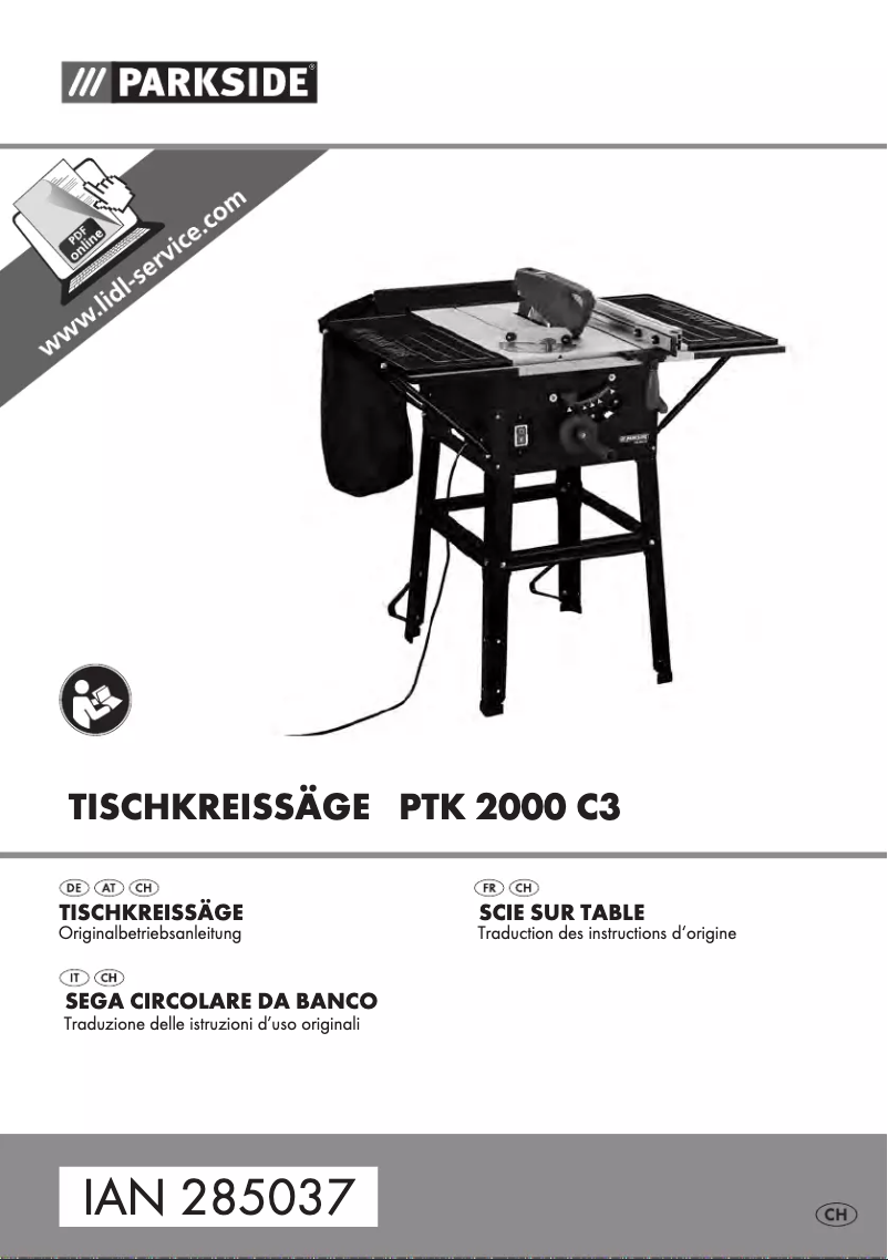 Imagen de la primera página del manual del dispositivo PTK 2000 C3