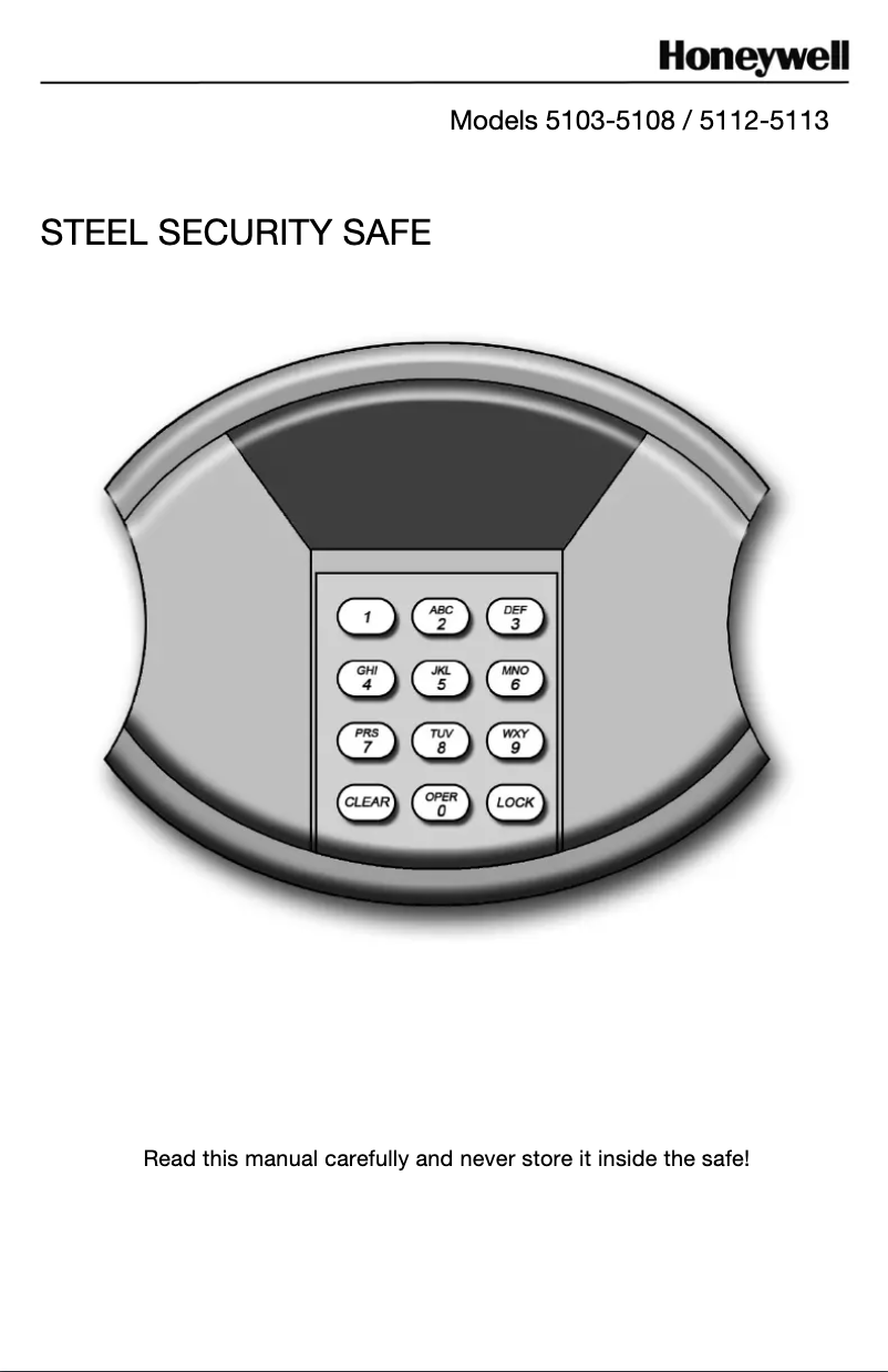 Página 1 del manual Manual de usuario Honeywell 5107