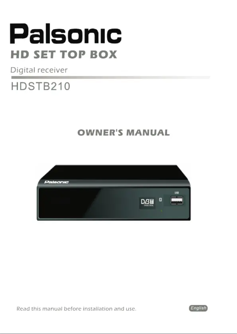 Imagen de la primera página del manual del dispositivo HDSTB210