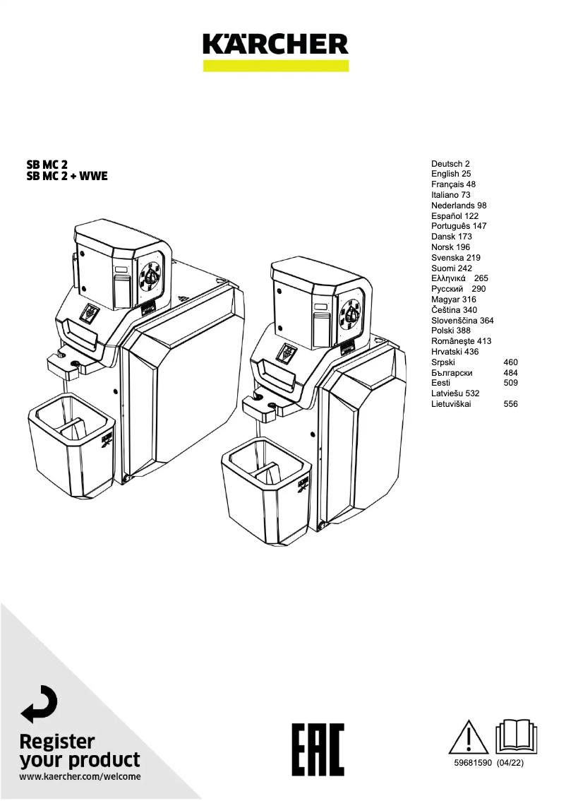 Imagen de la primera página del manual del dispositivo SB MC 2