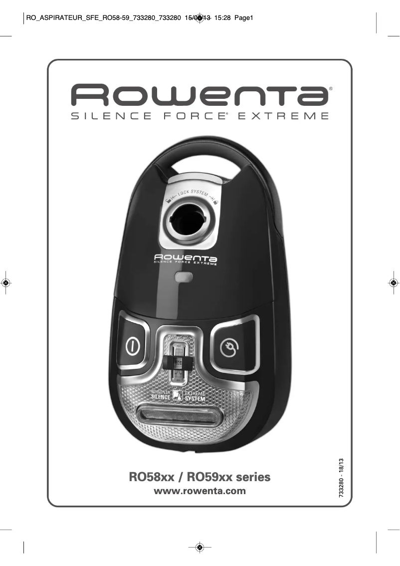 Página nº 1 - Manual de usuario Rowenta Silence Force Extreme RO5911