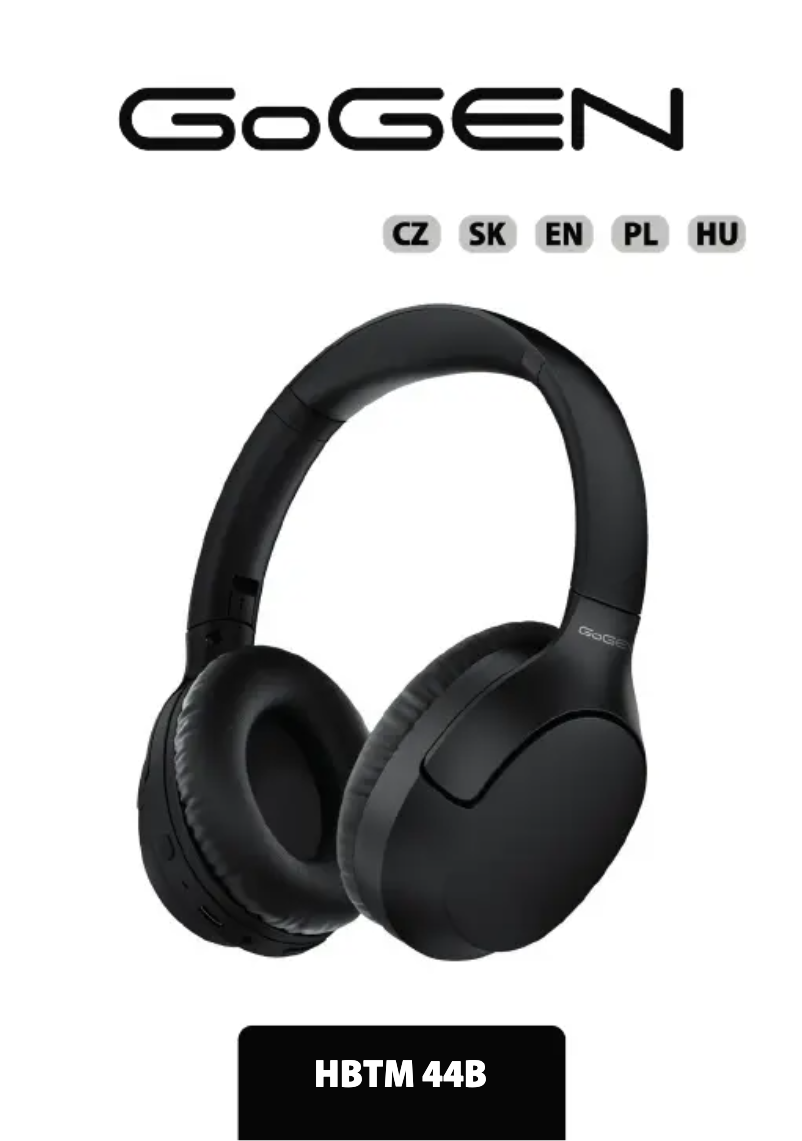 Imagen de la primera página del manual del dispositivo HBTM44B