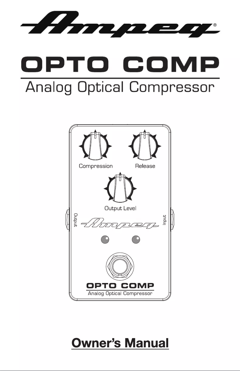 Imagen de la primera página del manual del dispositivo Opto Comp