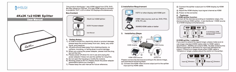 Imagen de la primera página del manual del dispositivo HLG0312PRO