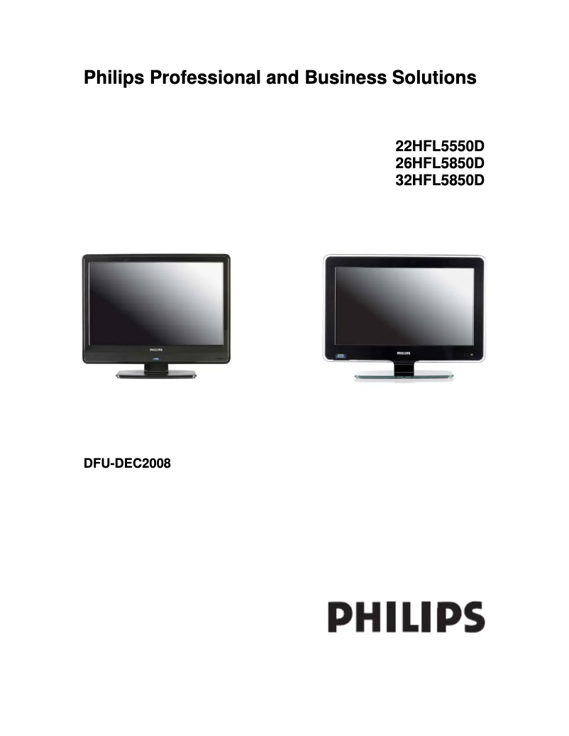 Página 1 del manual Manual de instrucciones Philips 26HFL5850D