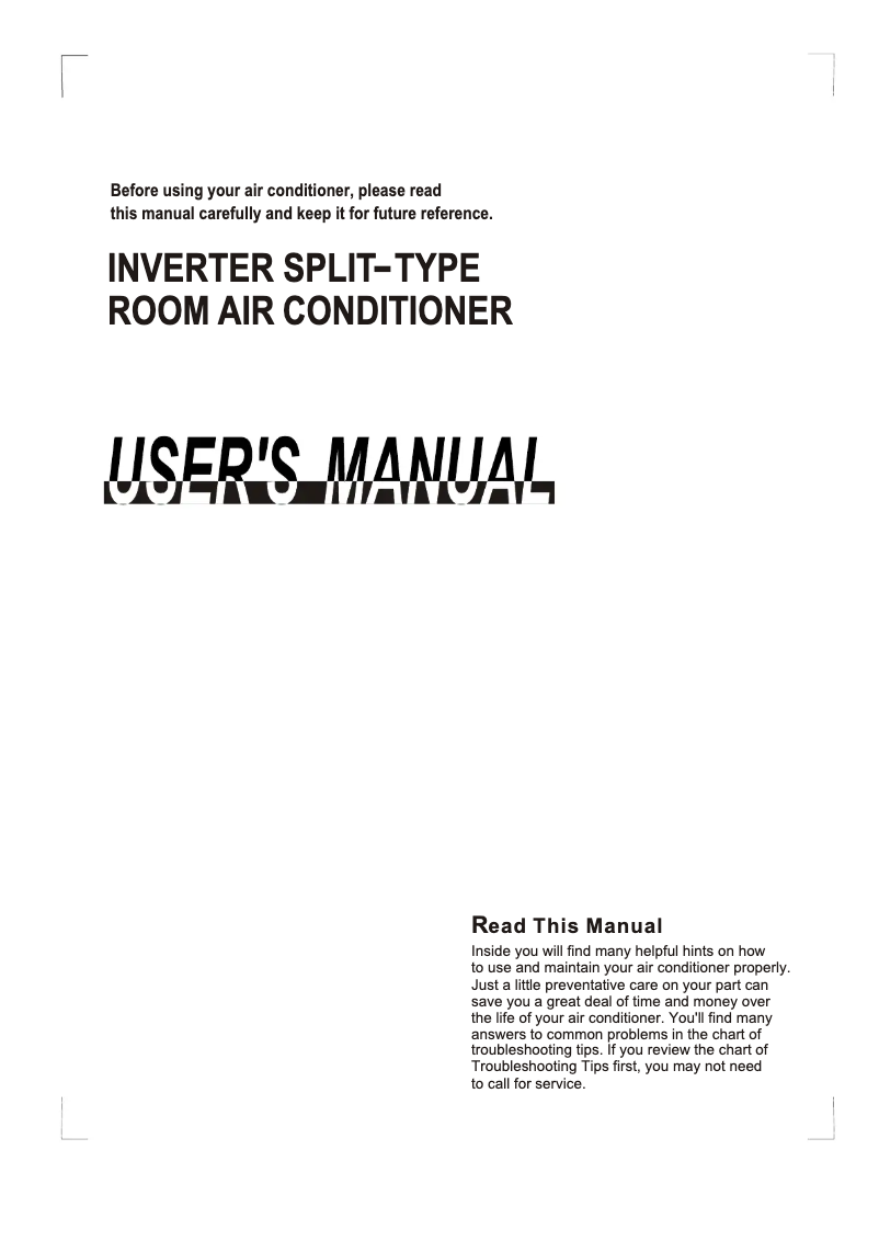 Página 1 del manual Manual de usuario Midea MSX-18HRDN1