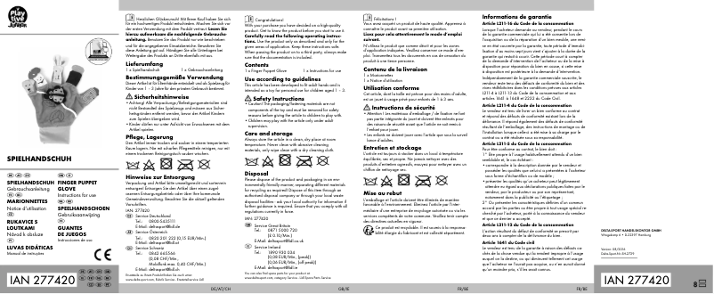 Imagen de la primera página del manual del dispositivo IAN 277420