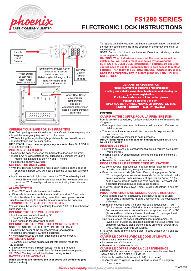Página nº 1 - Manual de usuario Phoenix Titan Aqua FS1292E
