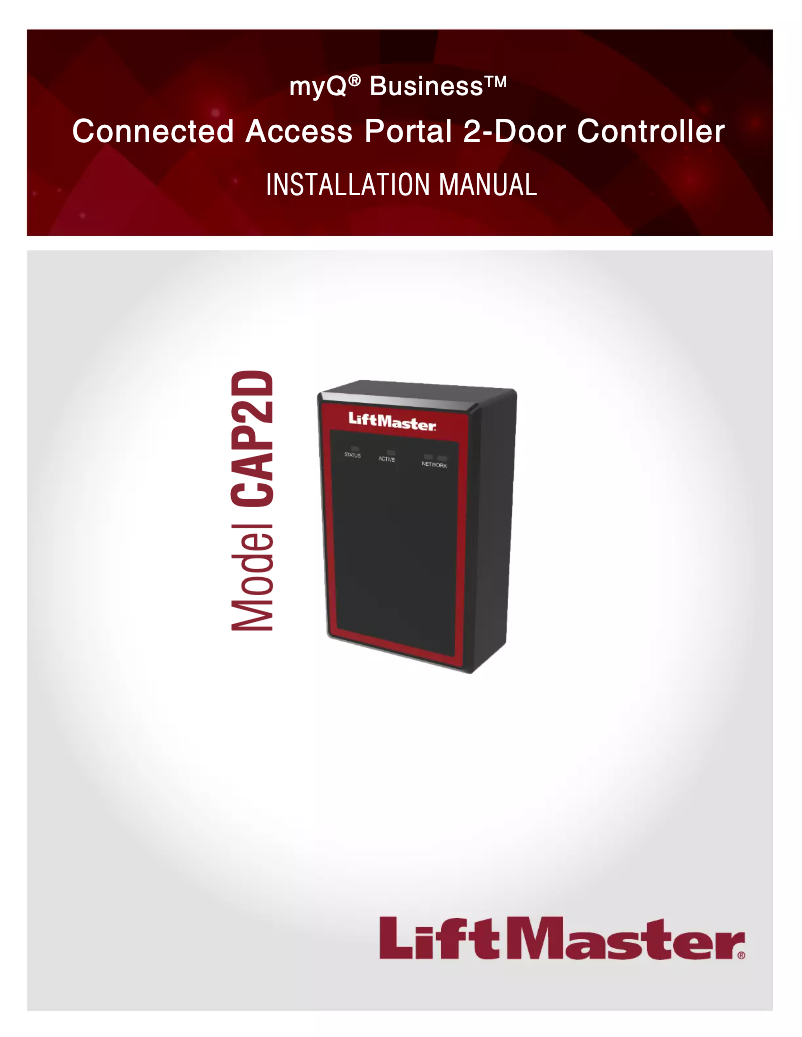 Imagen de la primera página del manual del dispositivo CAP2D