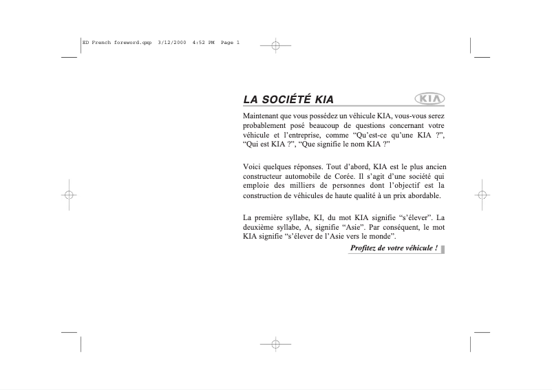 Imagen de la primera página del manual del dispositivo Cee'd (2008)