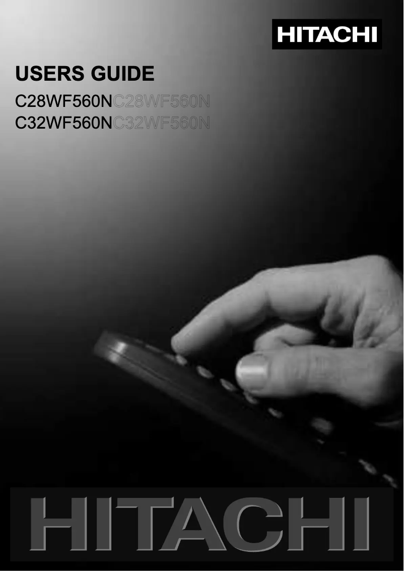 Página 1 del manual Manual de usuario Hitachi C28WF560N