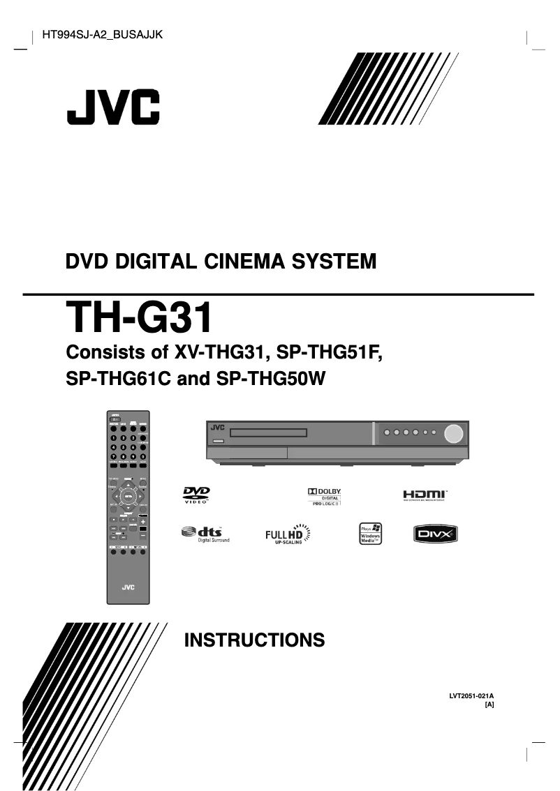 Imagen de la primera página del manual del dispositivo TH-G31A
