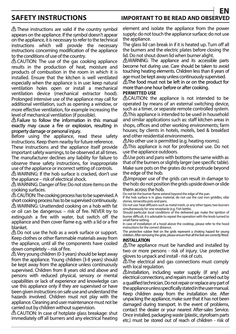 Página 1 del manual Manual de uso y mantenimiento Whirlpool TGML 660 IX