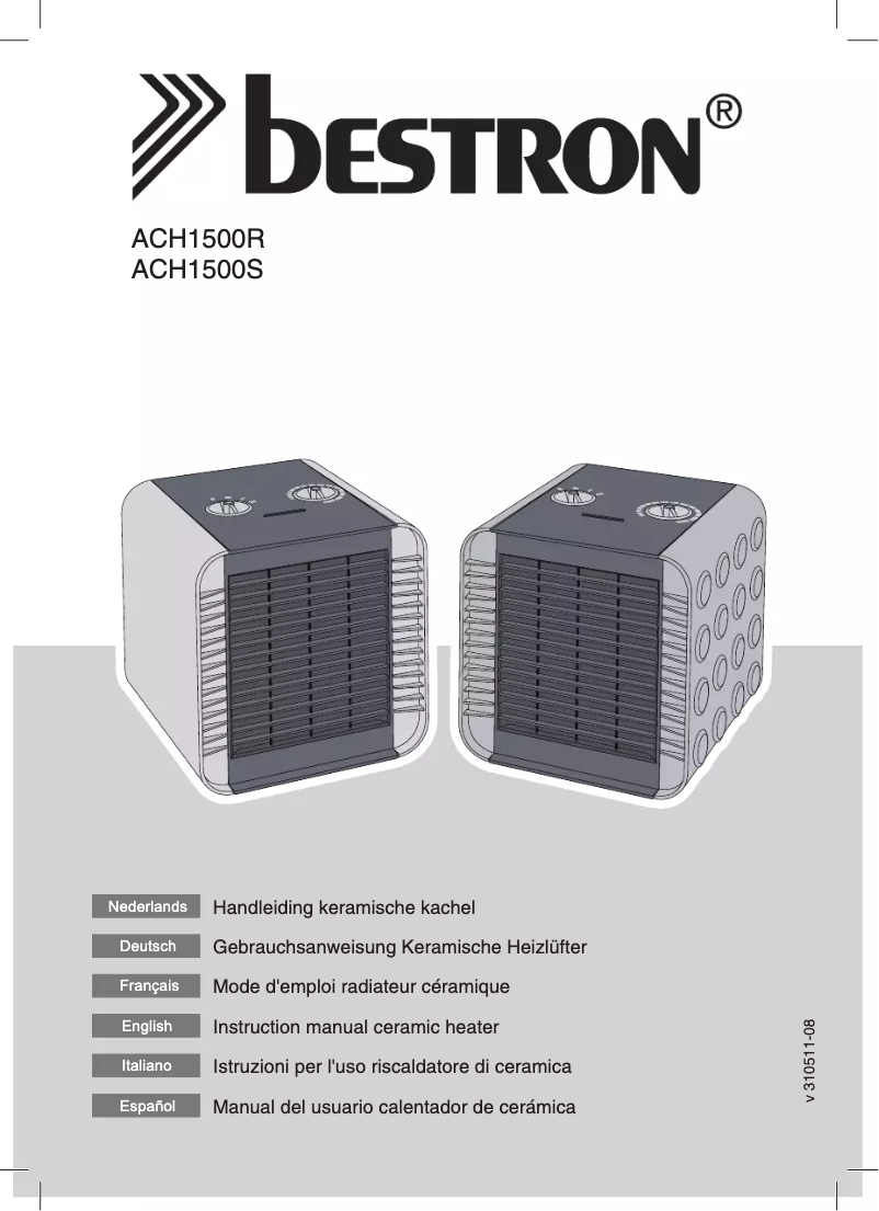 Página 1 del manual Manual de usuario Bestron ACH1500