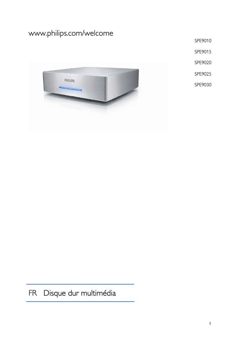 Imagen de la primera página del manual del dispositivo SPE9025CC