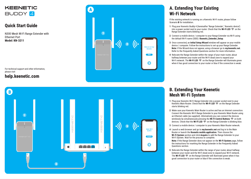 Página 1 del manual Manual de usuario Keenetic Buddy 4 KN-3211