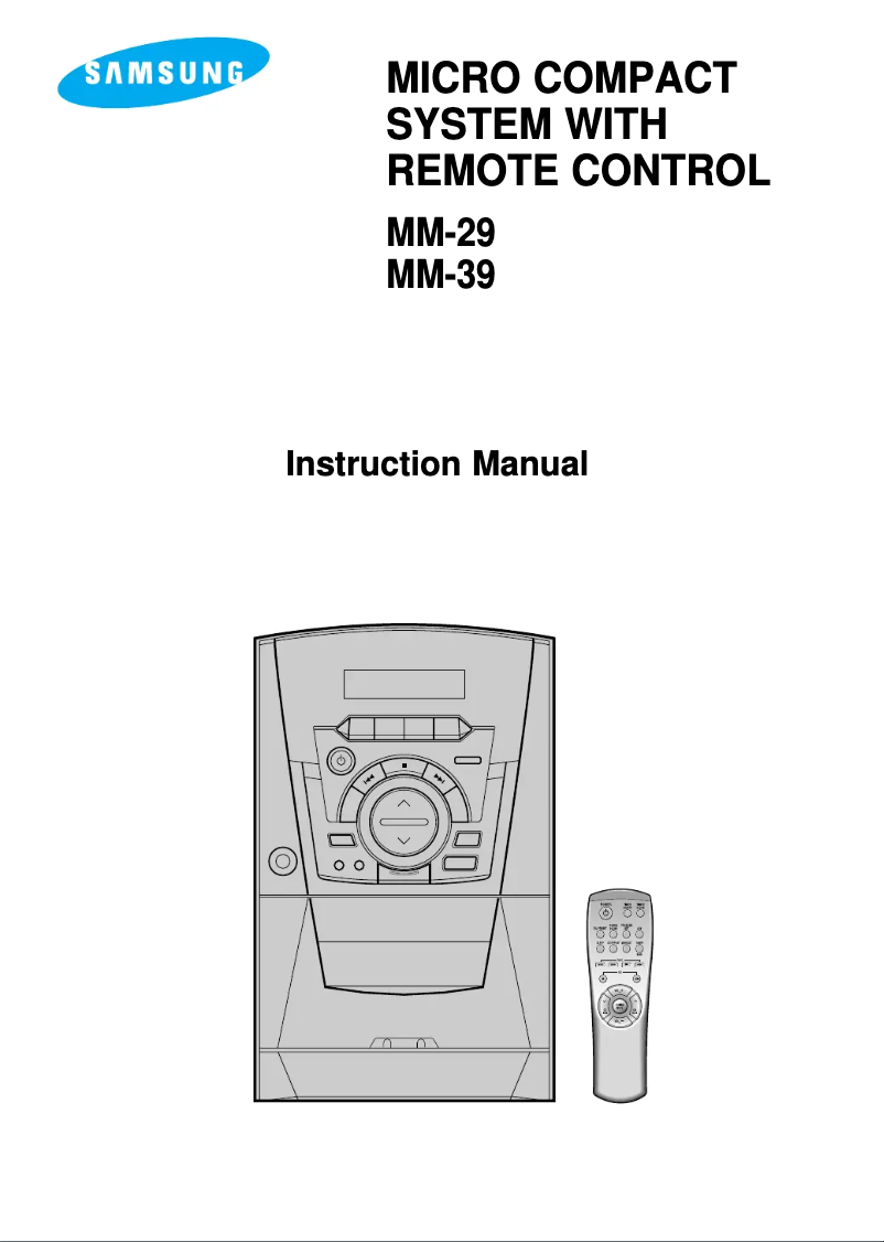 Imagen de la primera página del manual del dispositivo MM-39