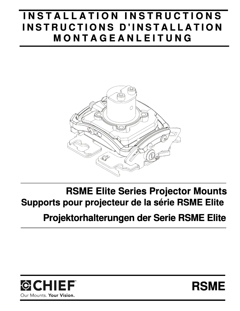 Página 1 del manual Manual de usuario Chief RSMEUW