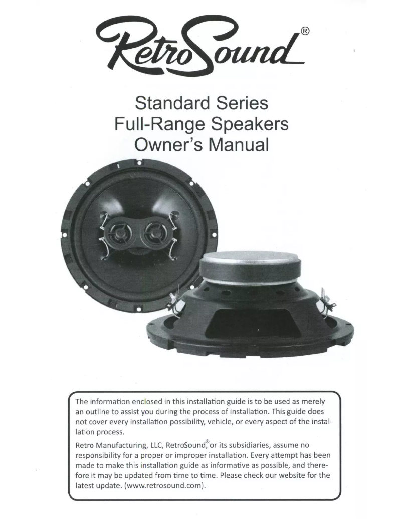 Página 1 del manual Manual de usuario RetroSound S-692