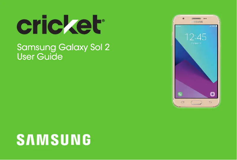 Imagen de la primera página del manual del dispositivo Galaxy Sol 2