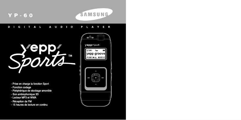 Página 1 del manual Manual de usuario Samsung YP-60X