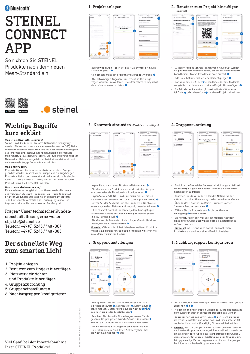 Página 1 del manual Guía de inicio rápido Steinel Multisensor True Presence BT IPD
