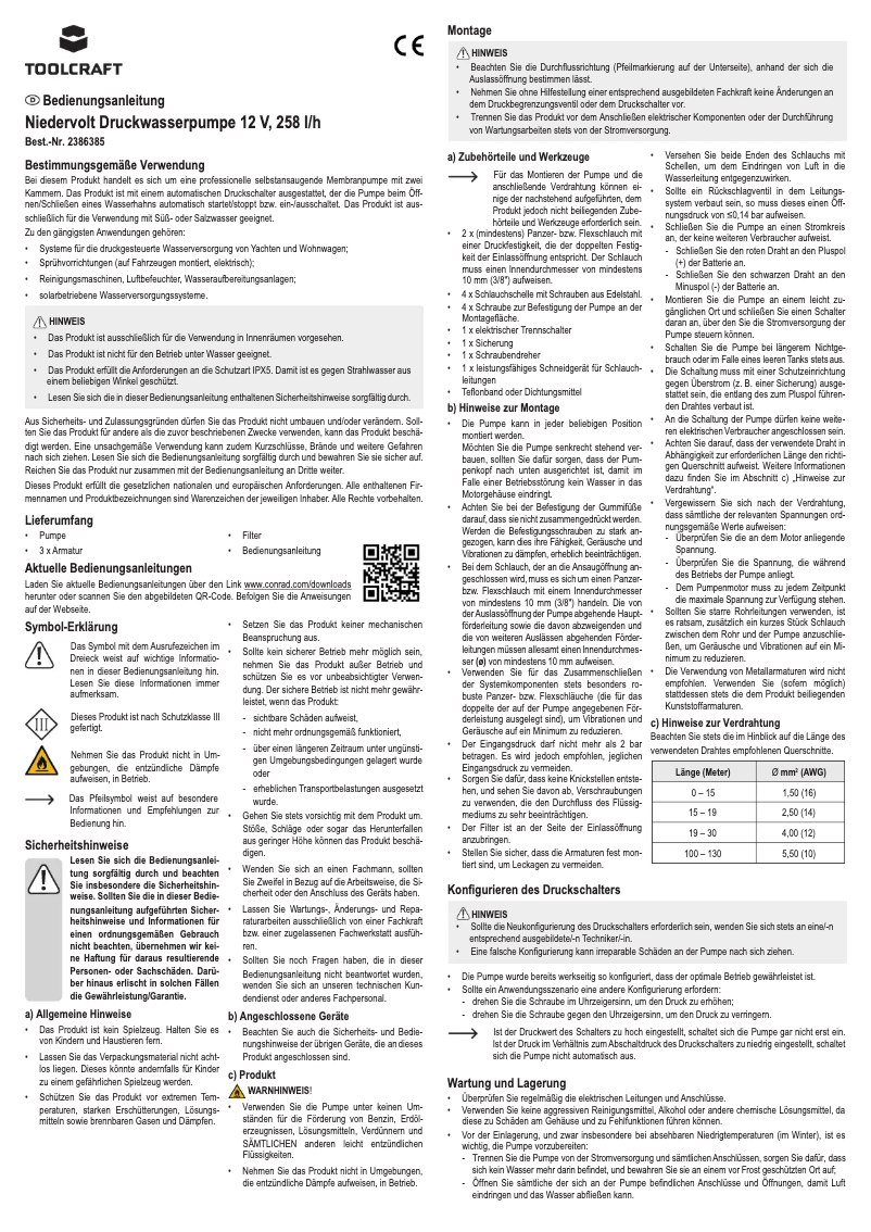 Página 1 del manual Manual de usuario Toolcraft TO-7159155