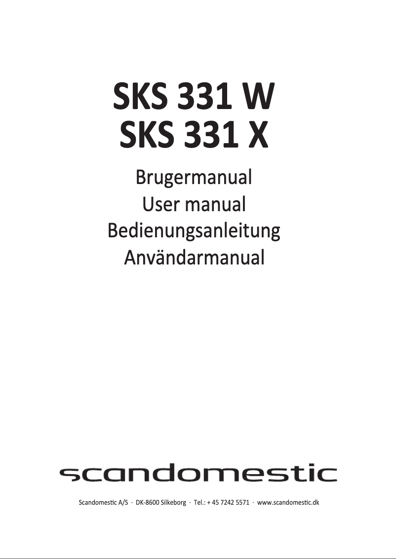 Página 1 del manual Manual de usuario Scandomestic SKS 331 W