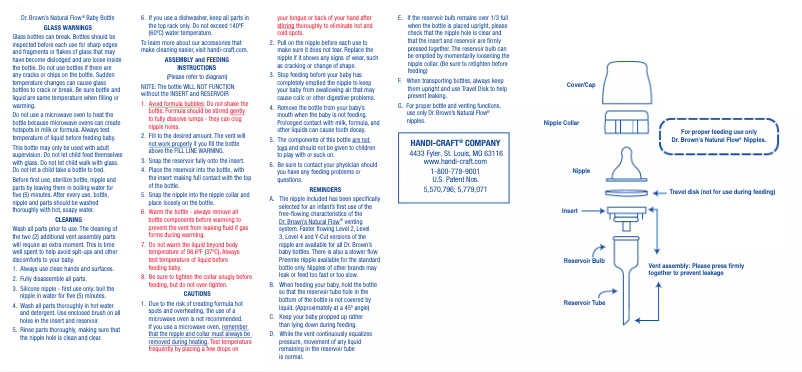 Imagen de la primera página del manual del dispositivo Natural Flow