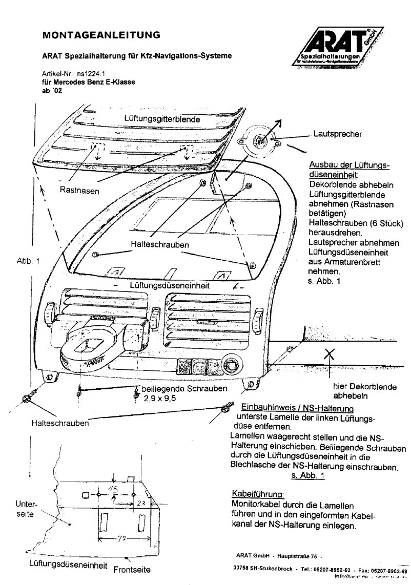 Imagen de la primera página del manual del dispositivo NS1224.1