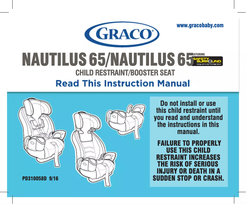 Página 1 del manual Manual de usuario Graco Nautilus 65