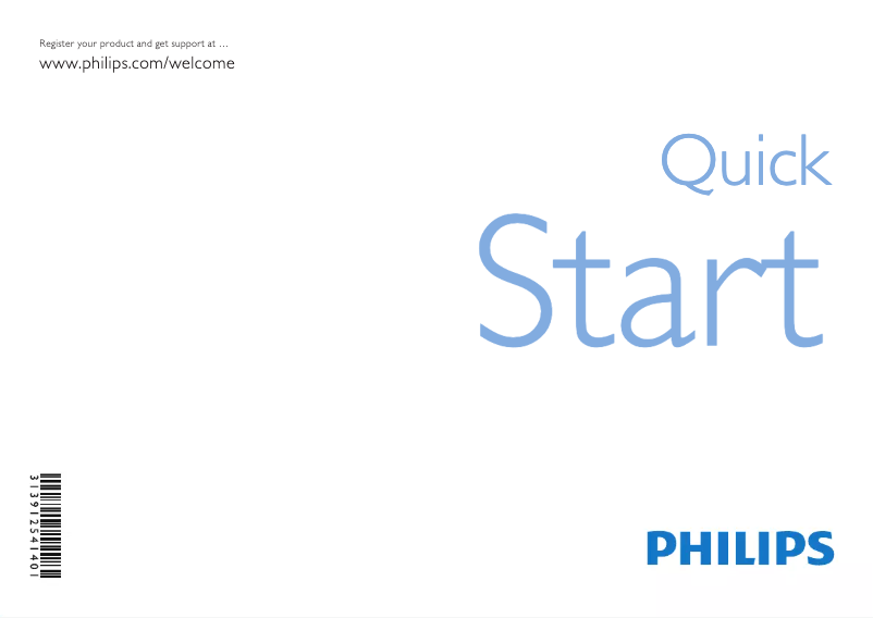 Página 1 del manual Guía de inicio rápido Philips 42PFL7404H