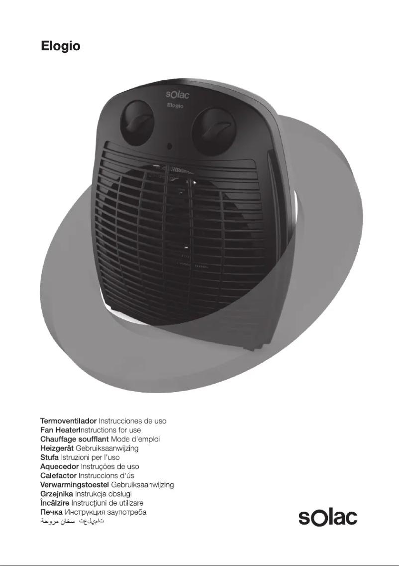 Página 1 del manual Manual de usuario Solac Elogio TV8435