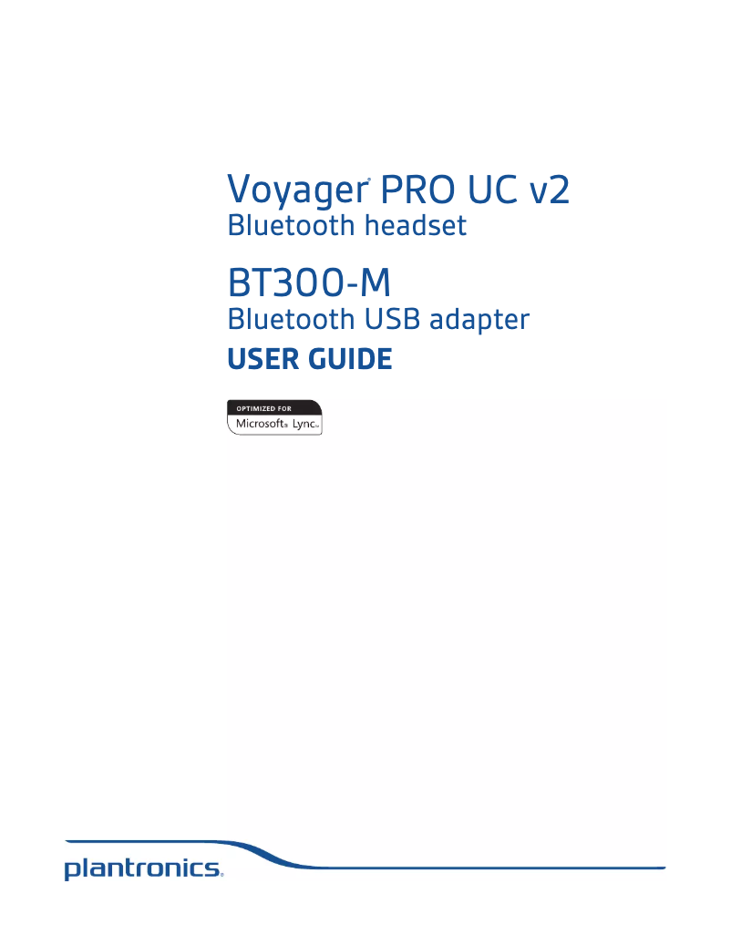 Imagen de la primera página del manual del dispositivo Voyager Pro V2
