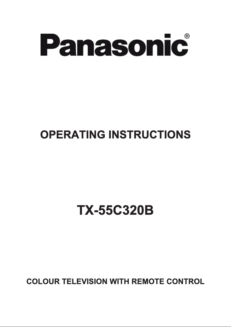 Imagen de la primera página del manual del dispositivo Viera TX-55C320B