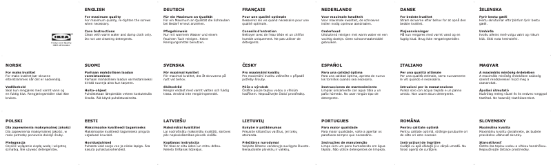 Página 1 del manual Manual de usuario Ikea TOBIAS