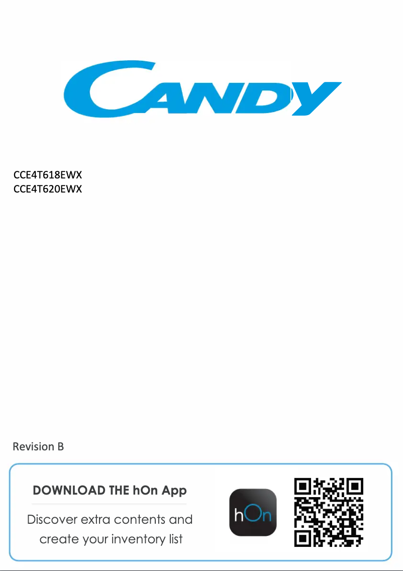 Página 1 del manual Manual de usuario Candy CCE4T618EWX
