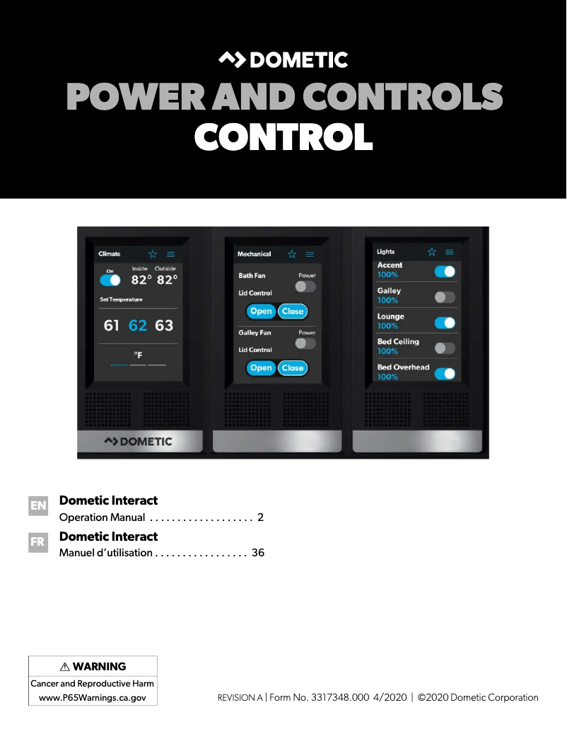 Página nº 1 - Manual de usuario Dometic Interact Solution