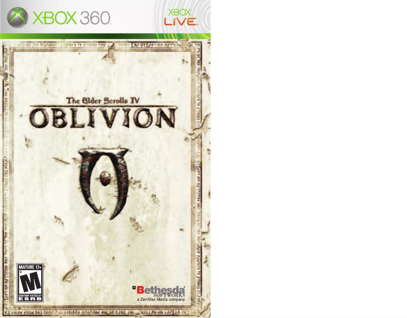 Imagen de la primera página del manual del dispositivo The Elder Scrolls IV - Oblivion (Xbox 360)