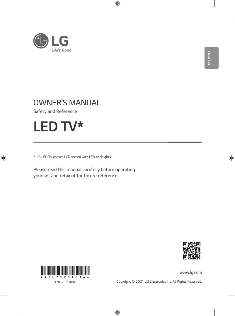 Imagen de la primera página del manual del dispositivo 75NANO95VPA