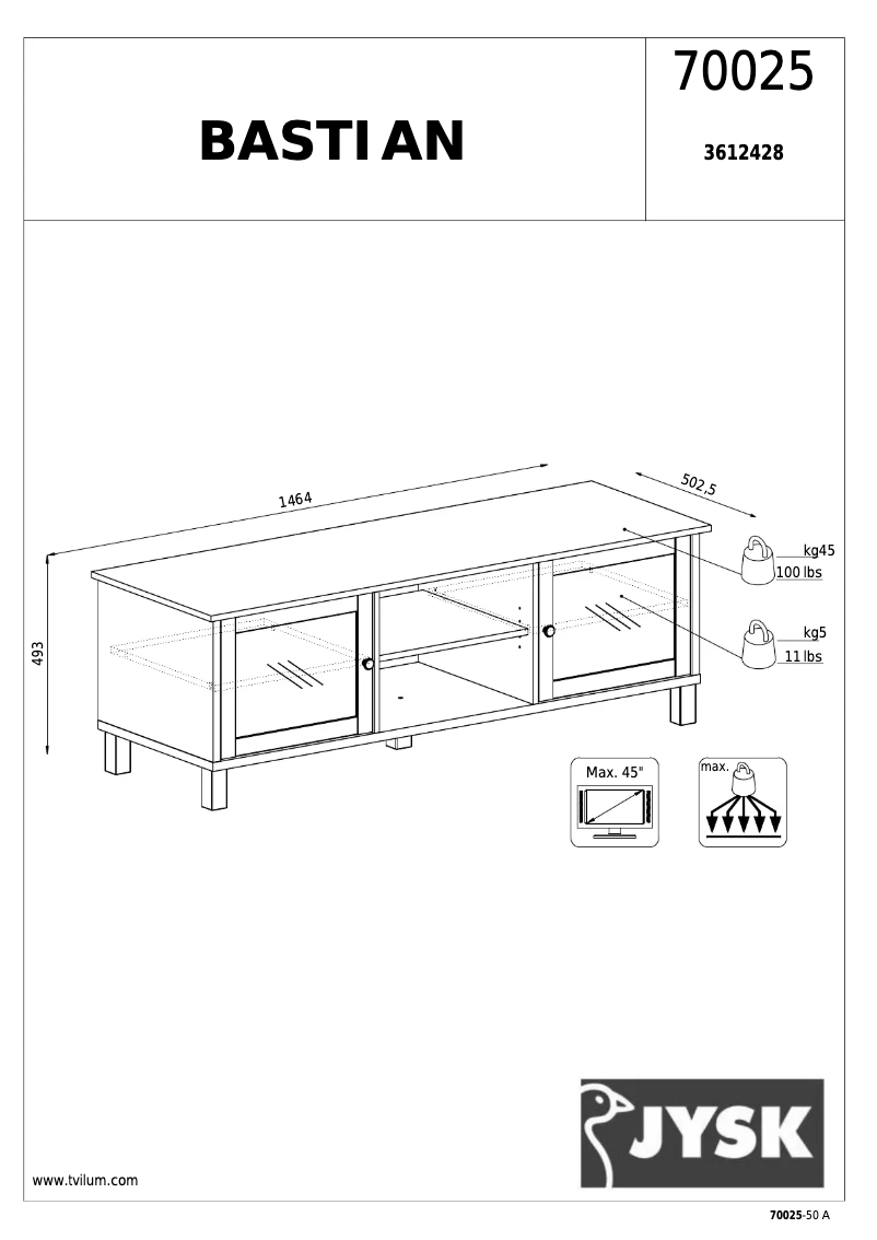 Imagen de la primera página del manual del dispositivo Bastian