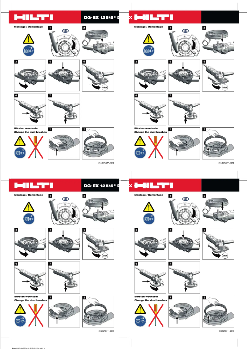 Página 1 del manual Instrucciones / montaje Hilti VC 125-9