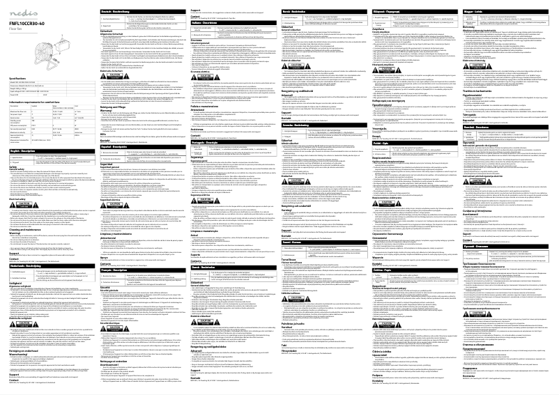 Página 1 del manual Manual de usuario Nedis FNFL10CCR30