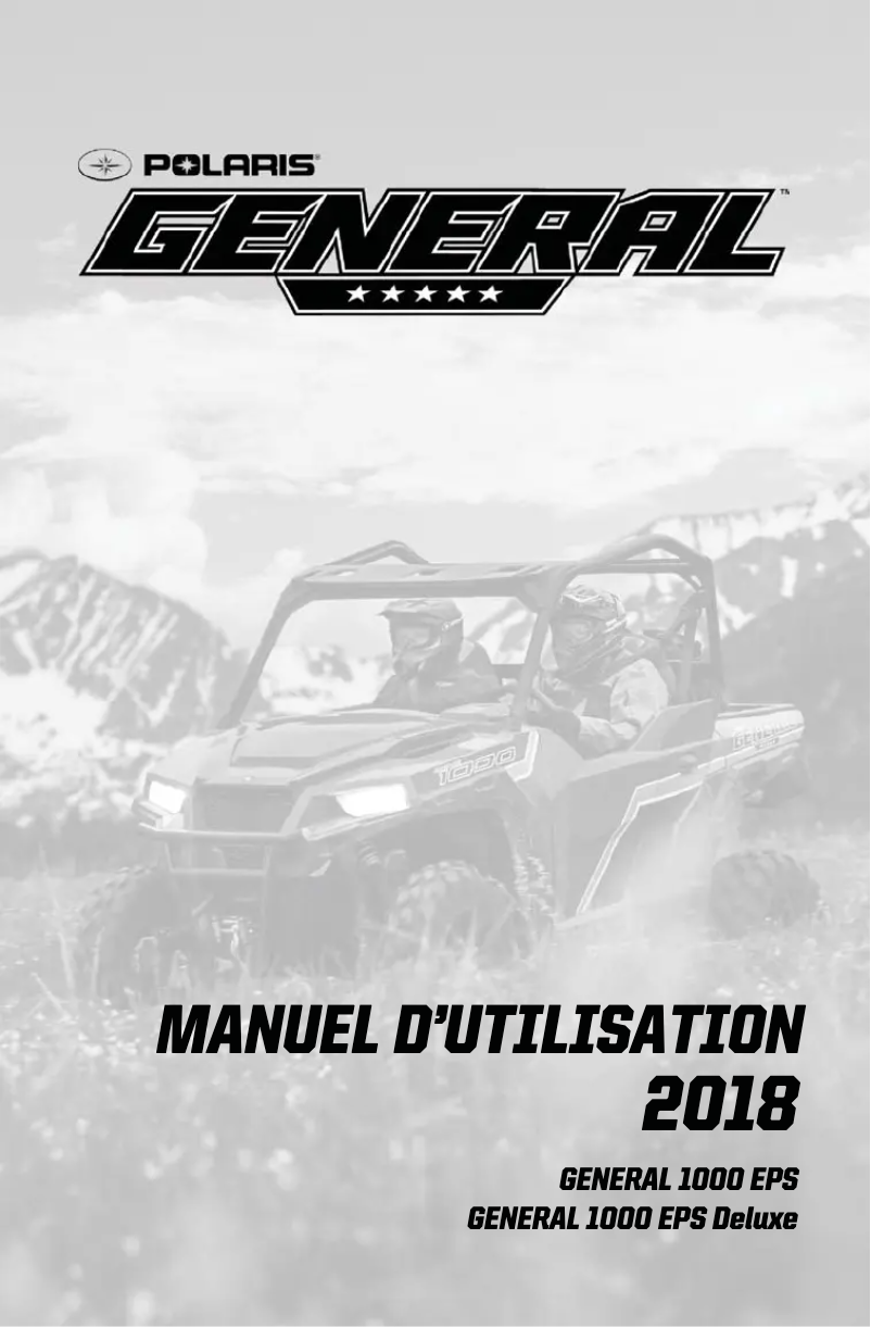 Página 1 del manual Manual de usuario Polaris GENERAL 1000 EPS (2018)