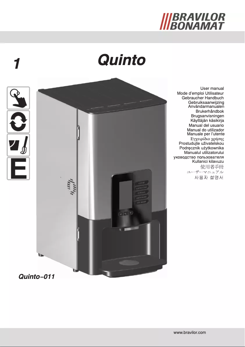 Imagen de la primera página del manual del dispositivo Quinto